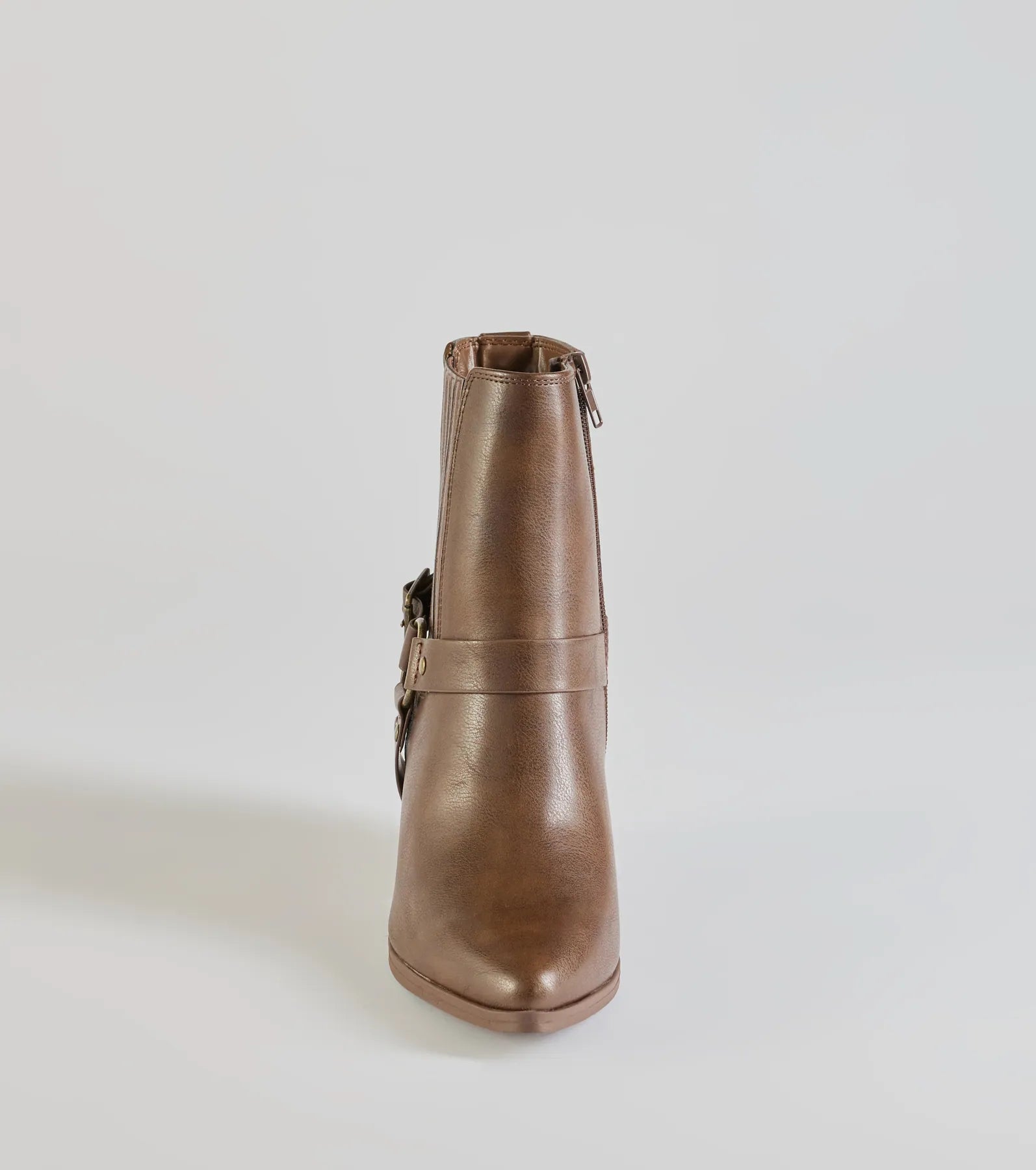 Sleek Strut Moto Western Ankle Booties