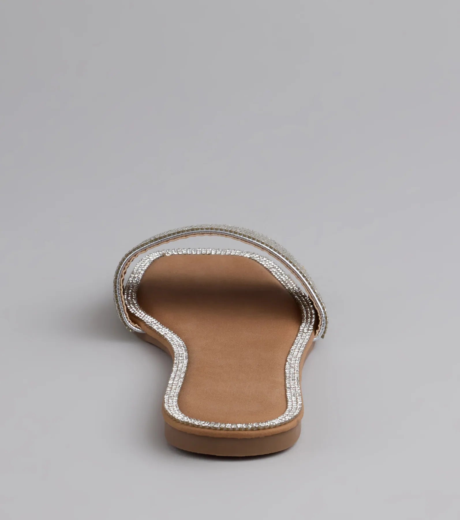 Dazzle Me Rhinestone Square Toe Sandals