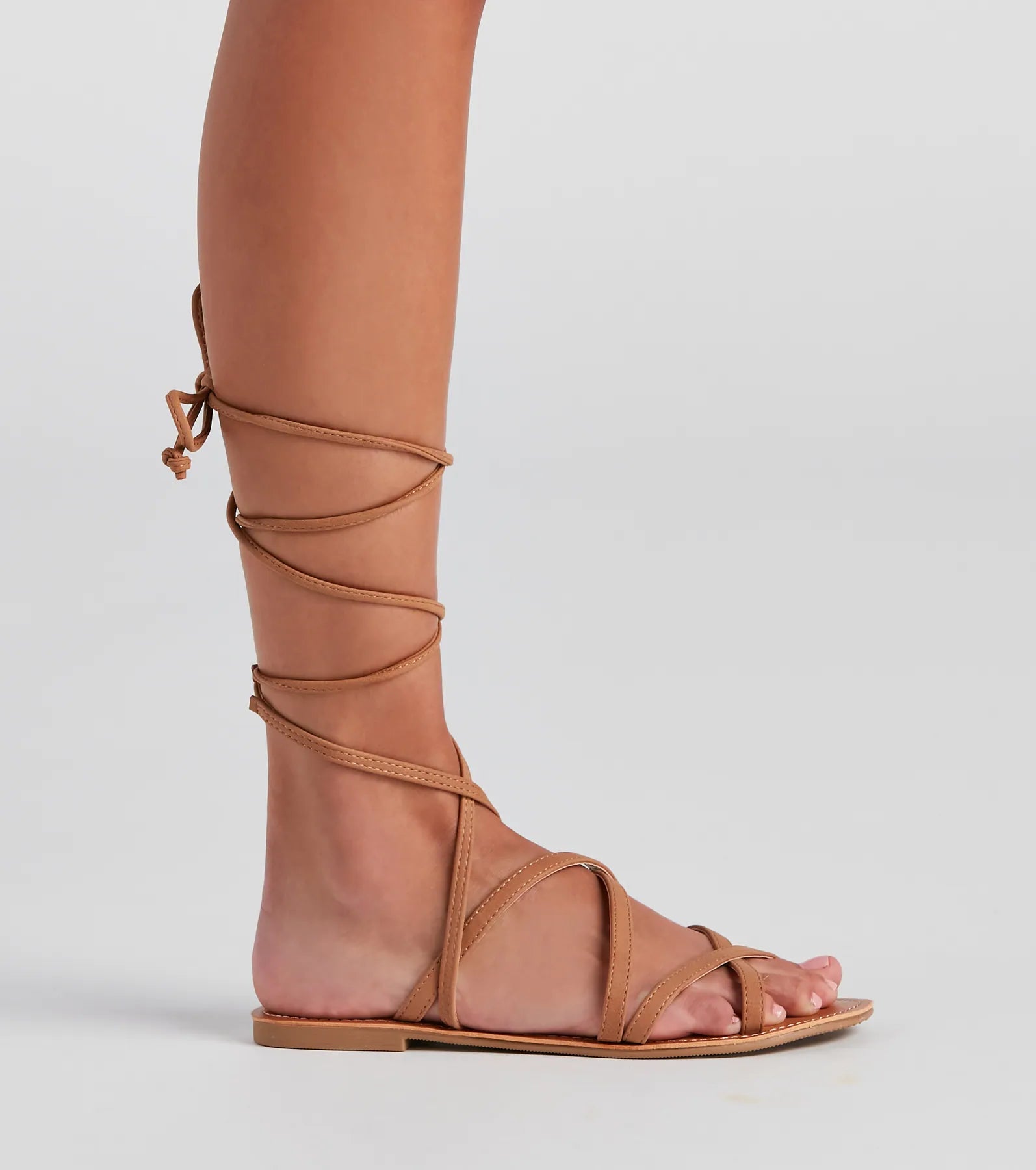 Miss Lace-Up Flat Sandals