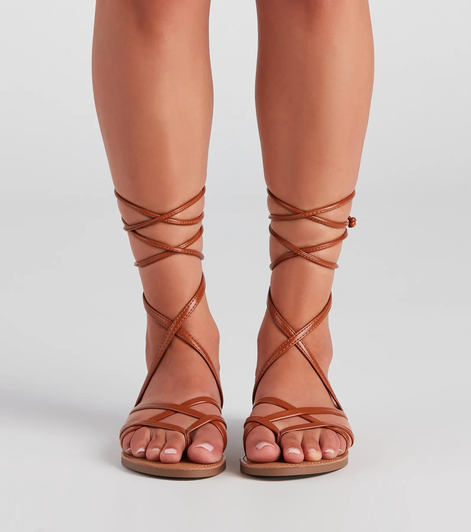 Up My Alley Lace-Up Sandals