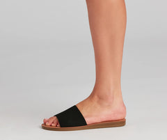Let It Slide Single Band Sandals