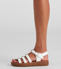 Open Season Caged Comfort Sandals