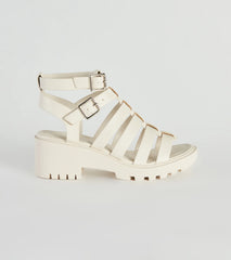 Catch Of The Day Caged Lug Sandals