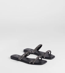 Memorable Muse Rhinestone Strappy Sandals