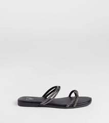 Memorable Muse Rhinestone Strappy Sandals