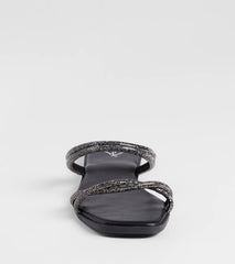 Memorable Muse Rhinestone Strappy Sandals