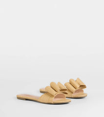 Charming Moves Woven Bow Sandals
