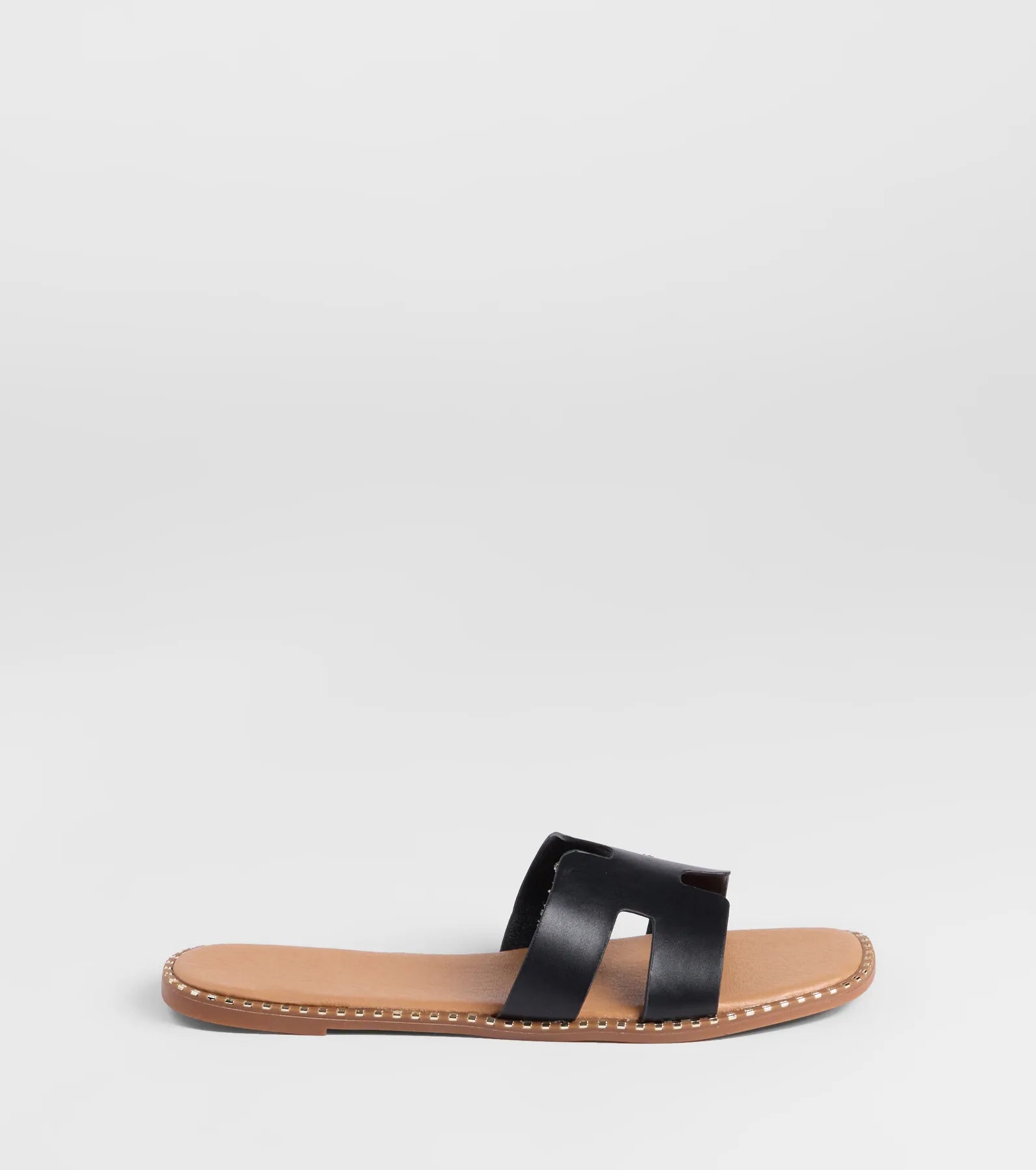 Simply Chic Cutout Strap Flat Sandals