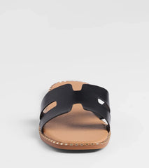 Simply Chic Cutout Strap Flat Sandals