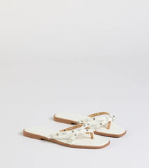 Stylishly Glam Strappy Rhinestone Pearl Sandals