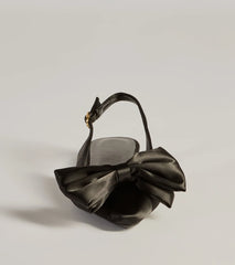 Elegant Charm Faux Leather Bow Flats