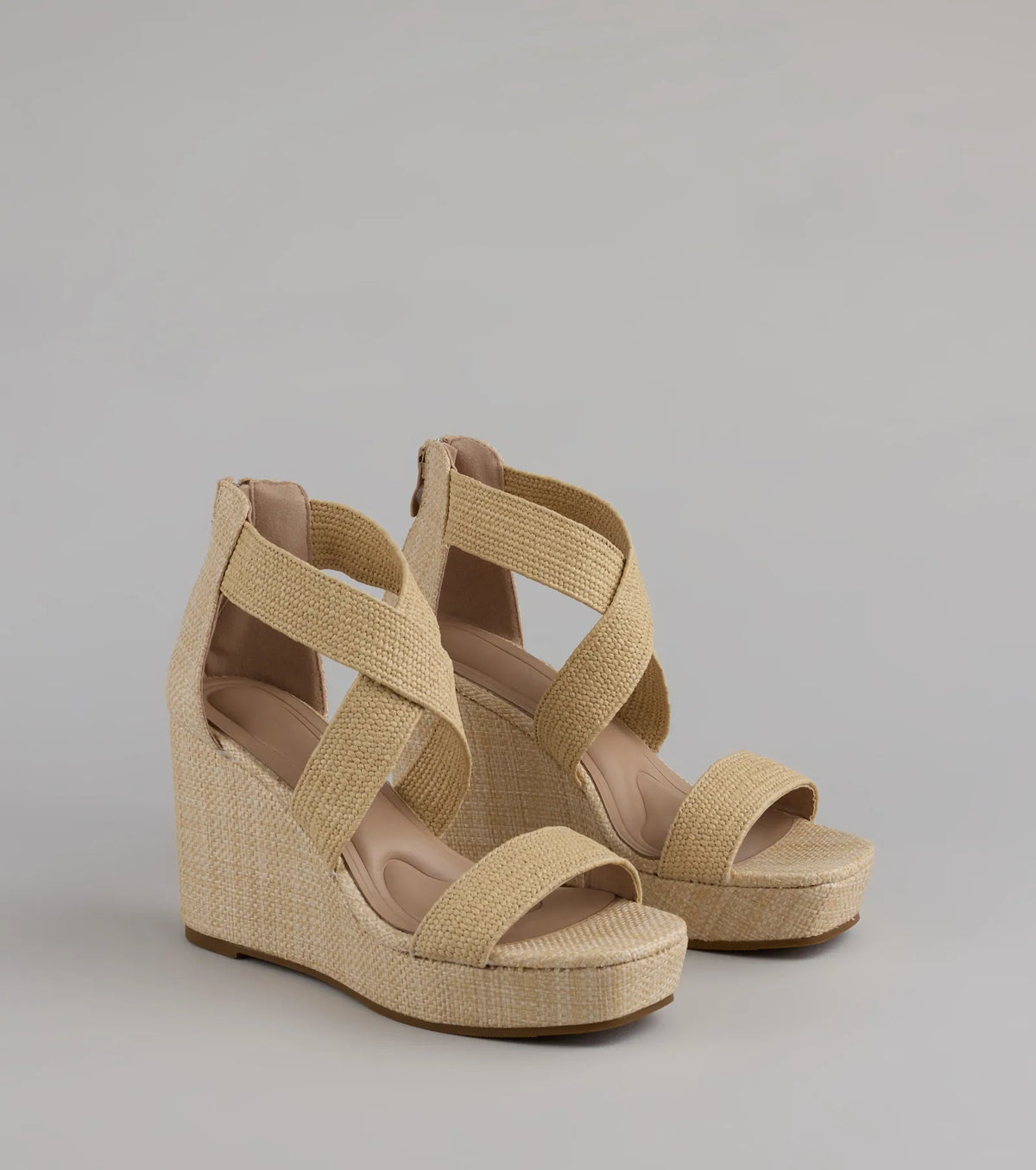 Sun Soaked Espadrille Strappy Wedges