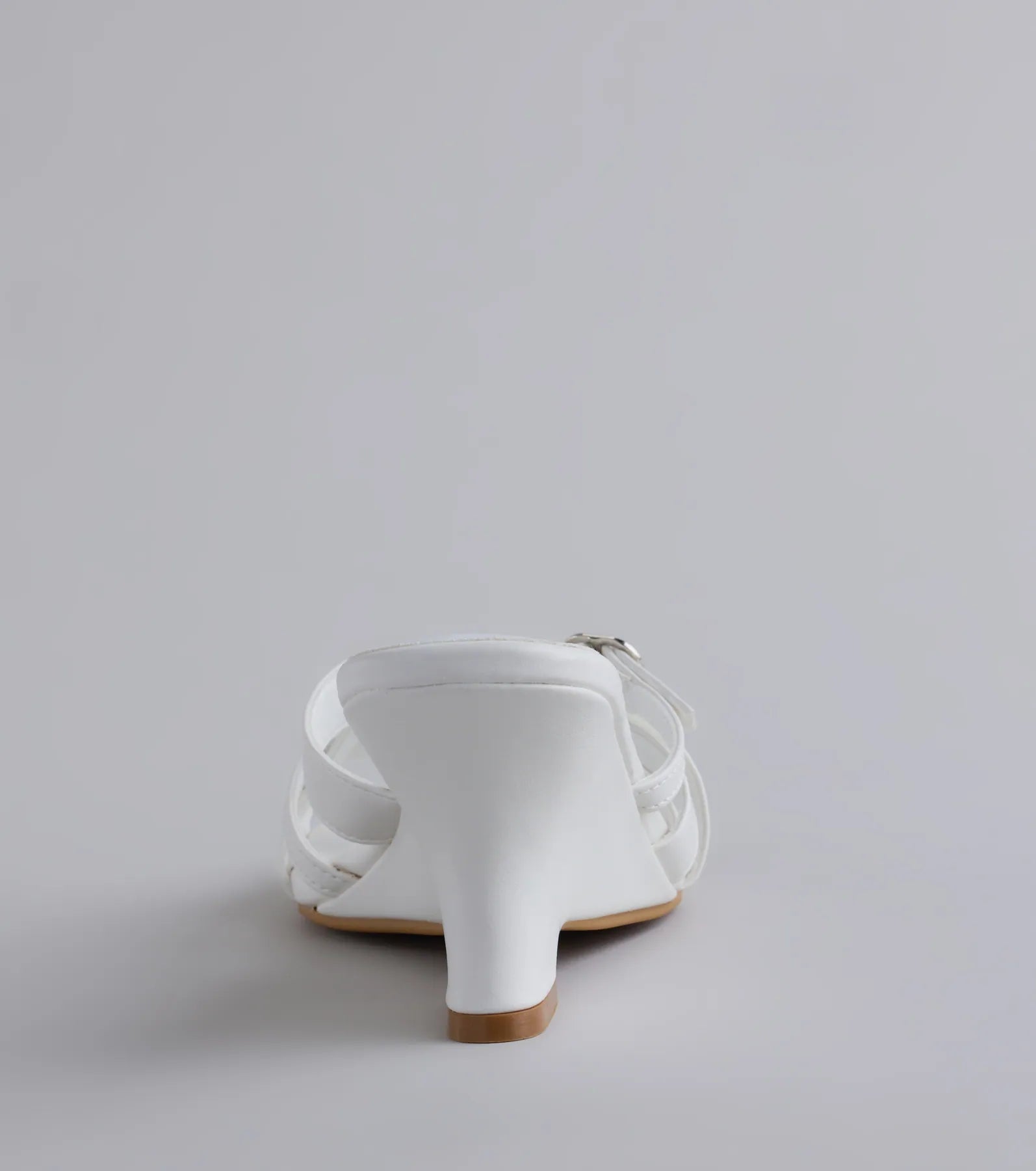 Playing It Cute Strappy Buckle Wedge Heels