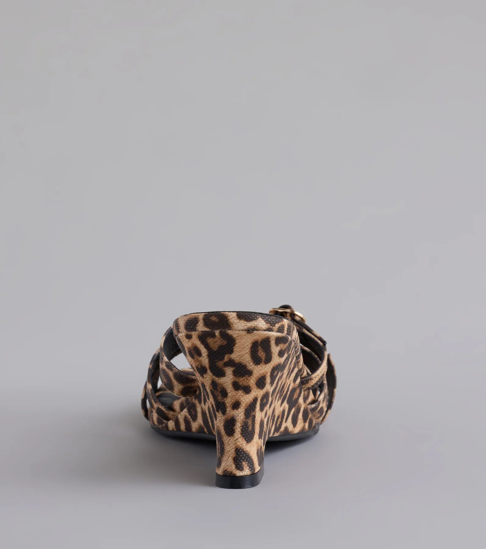 Playing It Cute Strappy Buckle Wedge Heels