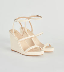 In The Sun Strappy Platform Wedges
