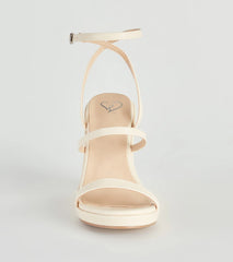 In The Sun Strappy Platform Wedges