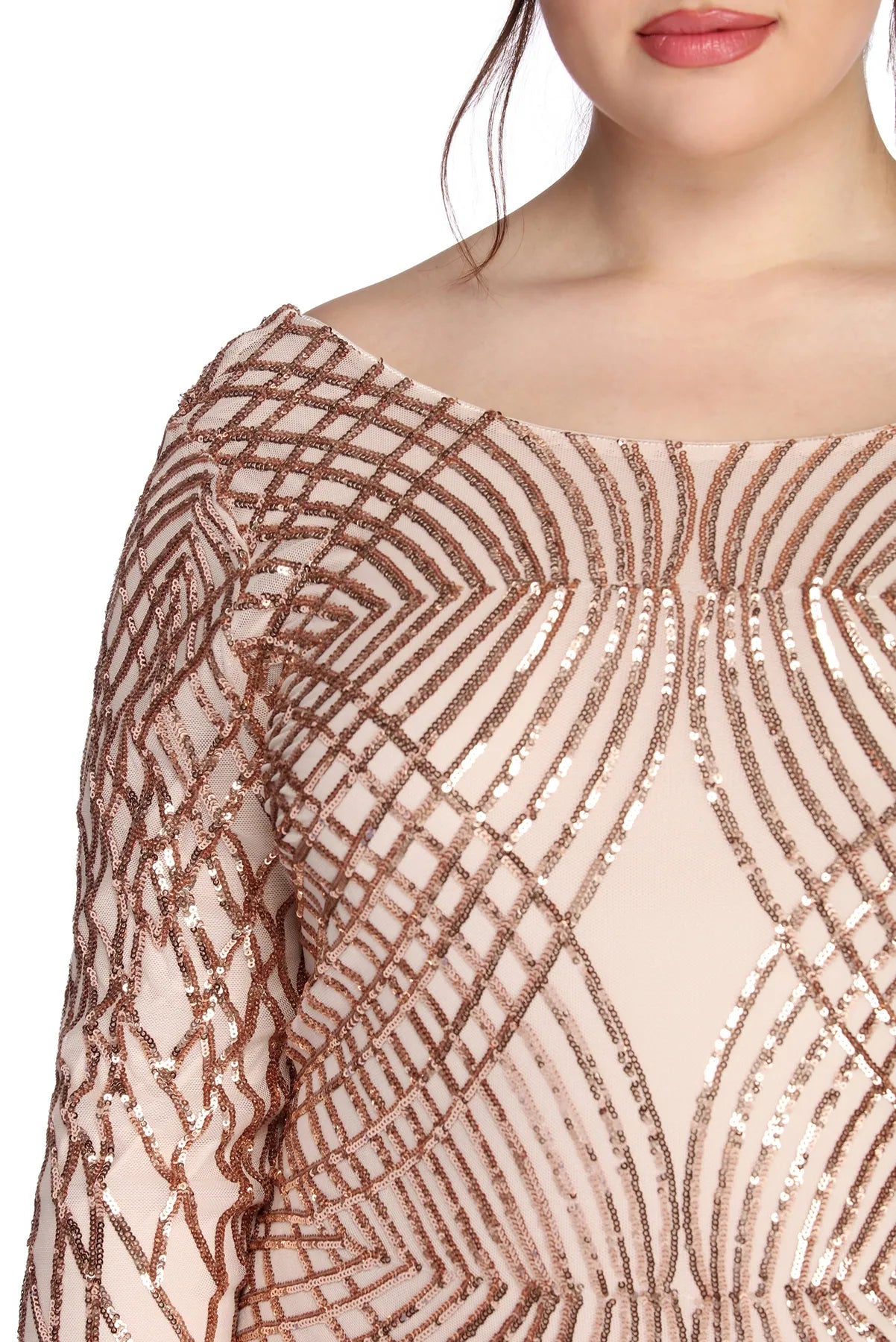 Plus Elysse Steal The Show Sequin Dress