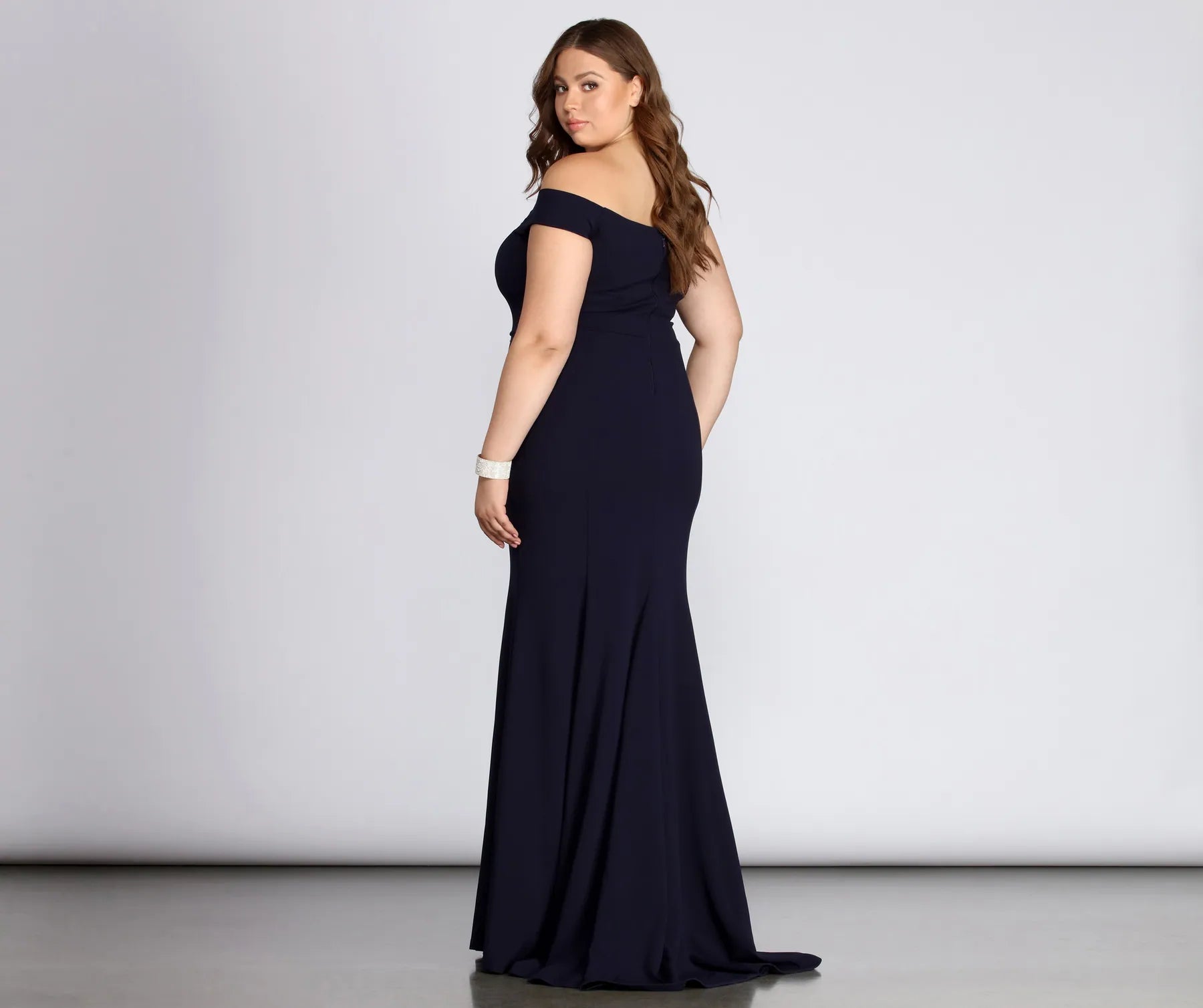 Plus Briar Formal Off The Shoulder Dress