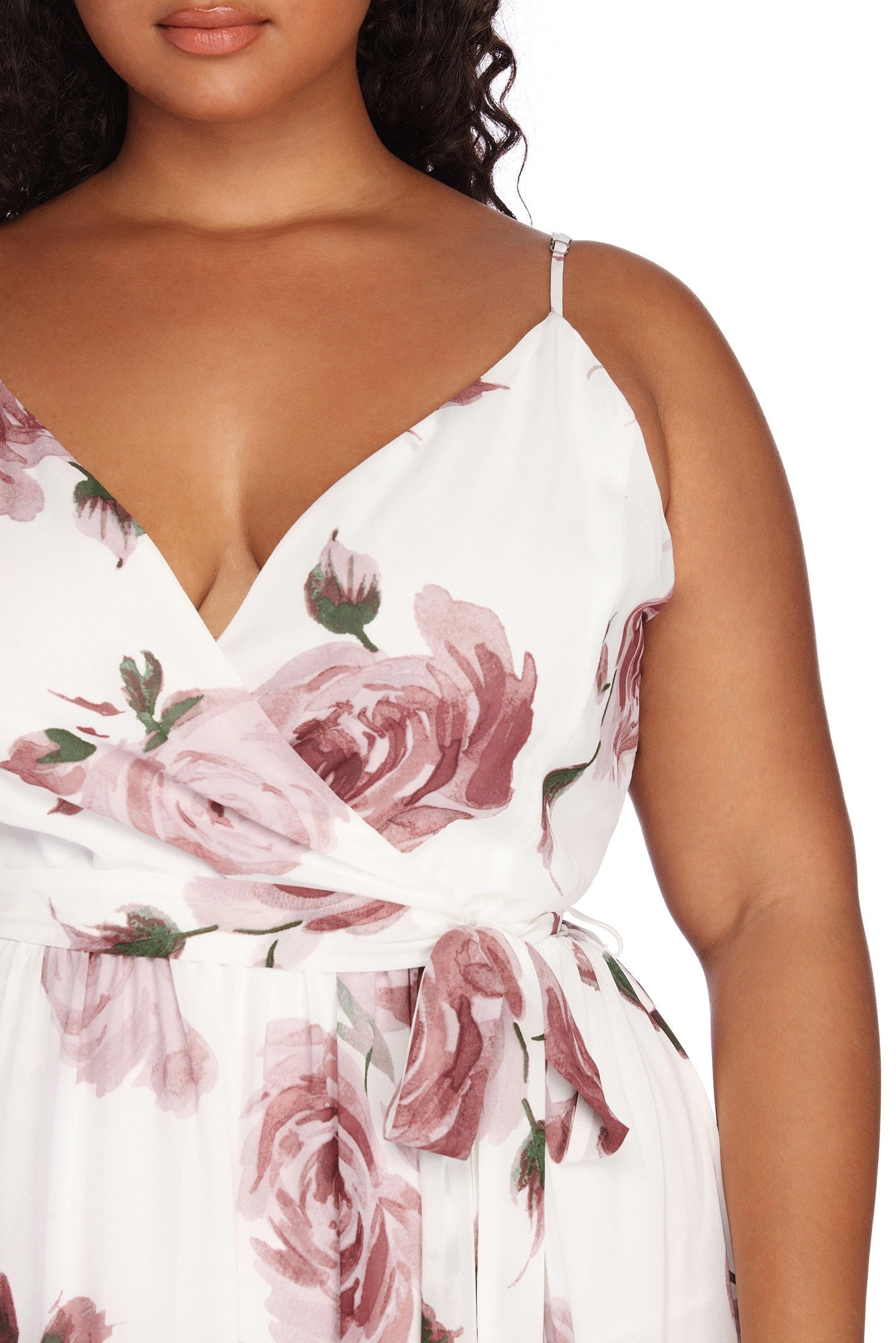 Plus Helena Formal Sleeveless Chiffon Dress