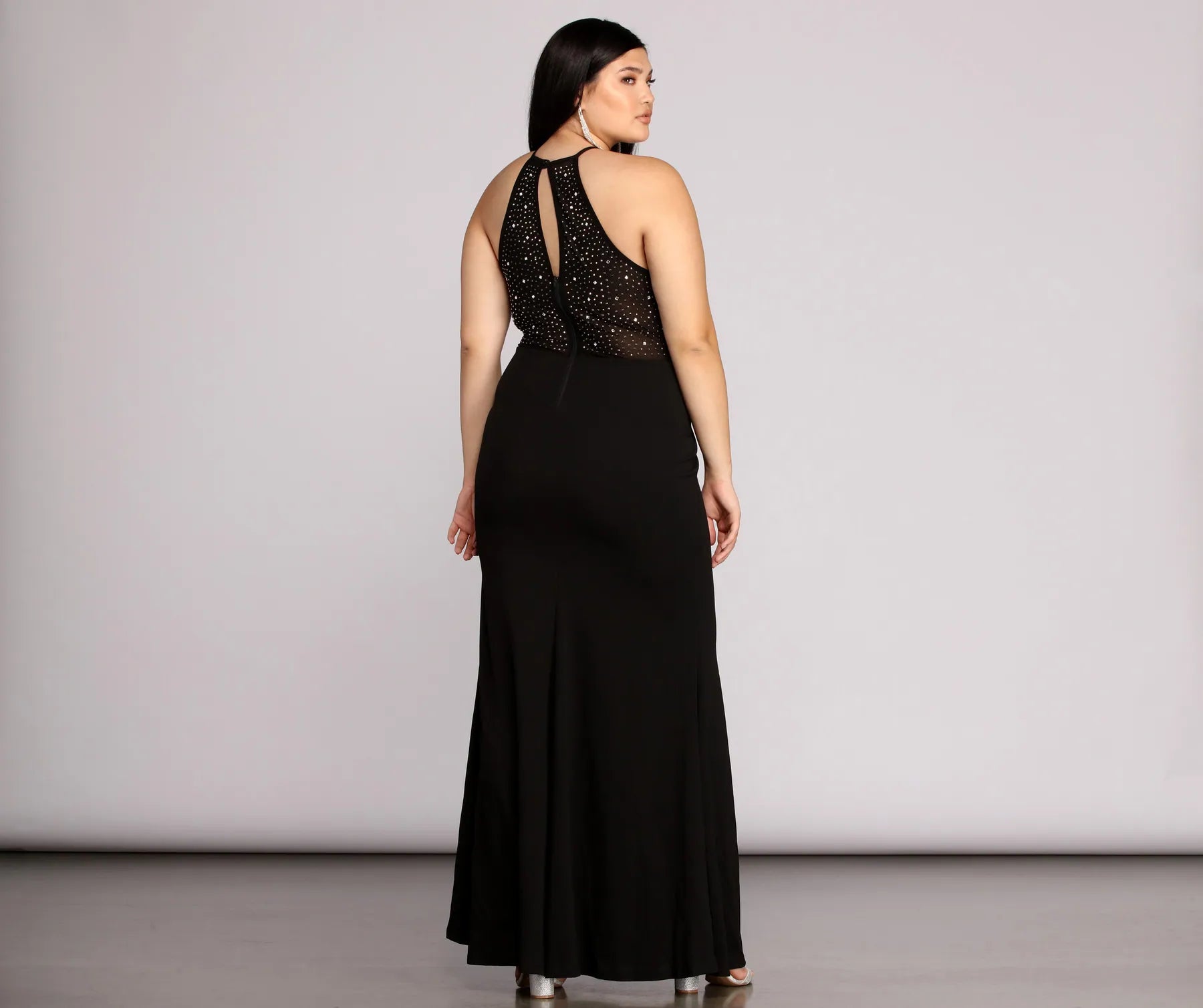 Plus Kacey Formal Heat Stone Dress