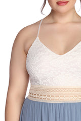 Plus Crochet In Color Dress