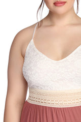 Plus Crochet In Color Dress