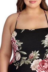 Plus Fab In Floral Maxi Dress