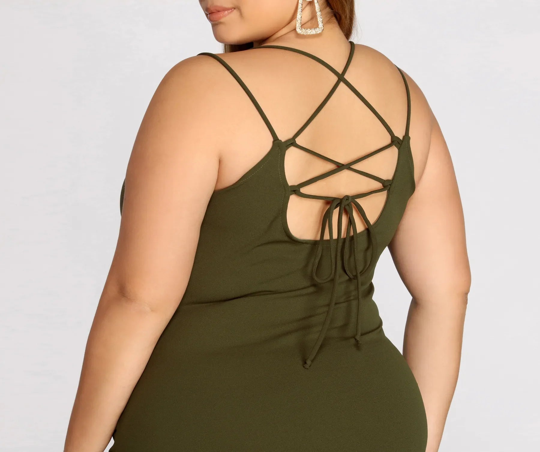 Plus Strappy & Stunning Mini Dress